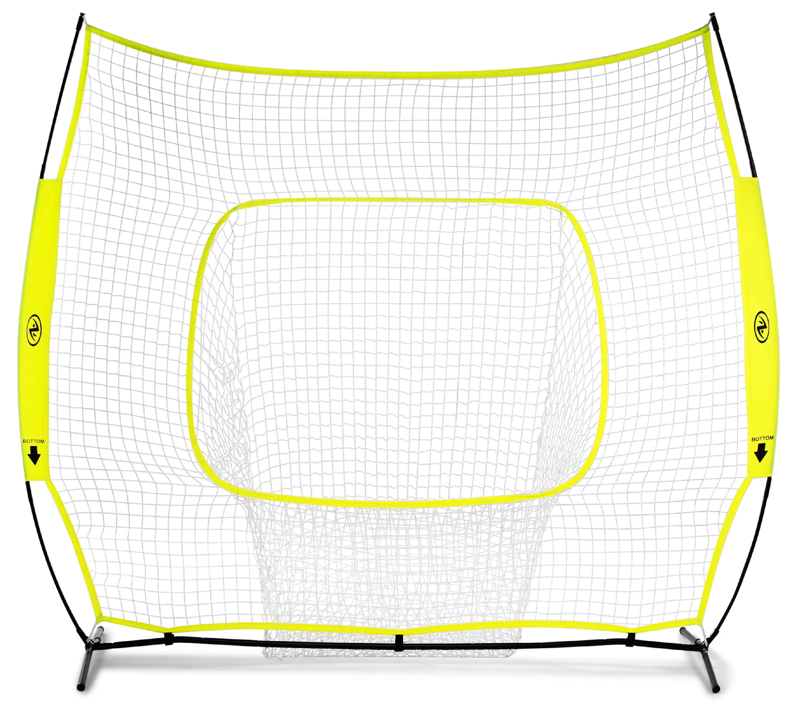 Athletic Works 7 ft. x 7 ft. Hit and Pitch Training Net for Baseball and Softball, with Carry Case