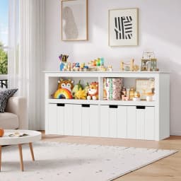 Homfa Kids Toy Storage with 4 Drawers Cubes - Thumbnail 7