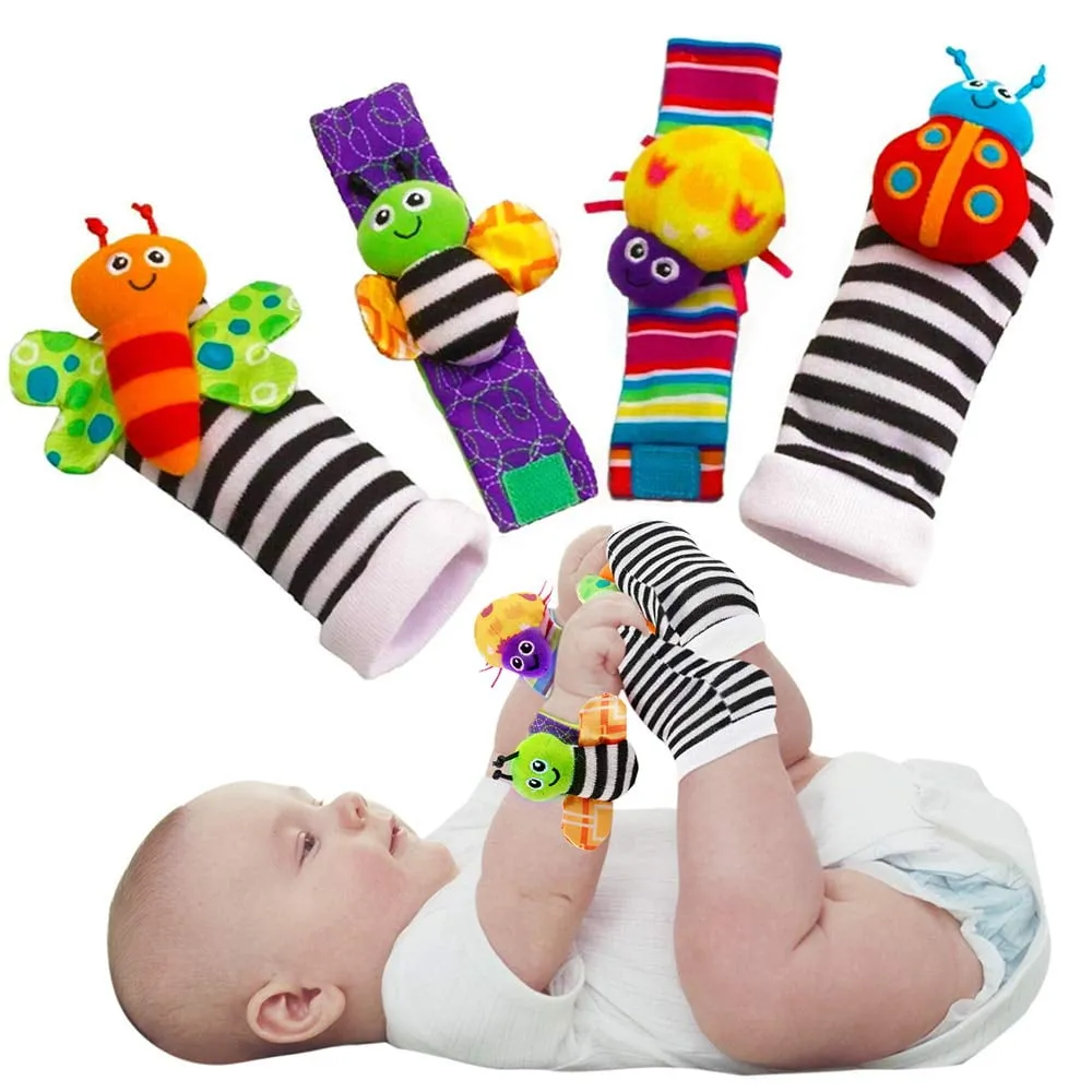 Baby Infant Rattle Socks Toys 3 6 to 12 Months