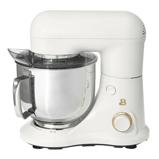 Beautiful 53 Qt Stand Mixer White Icing with Flat
