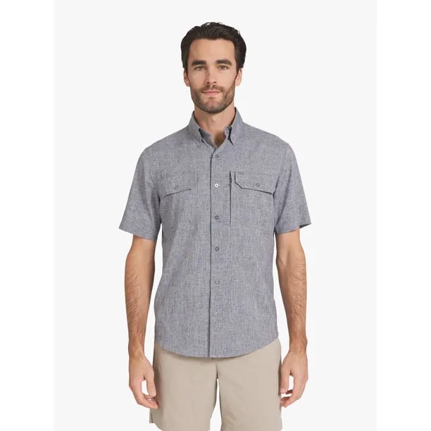 Men's and Big Men's Tech Chambray Short Sleeve