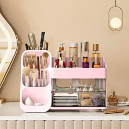 Baodeli Makeup Organizer with Brush Holder for - Thumbnail 5