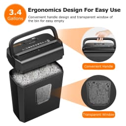 Bonsaii C277 B 6 Sheet Cross Cut Paper Shredder - Thumbnail 5