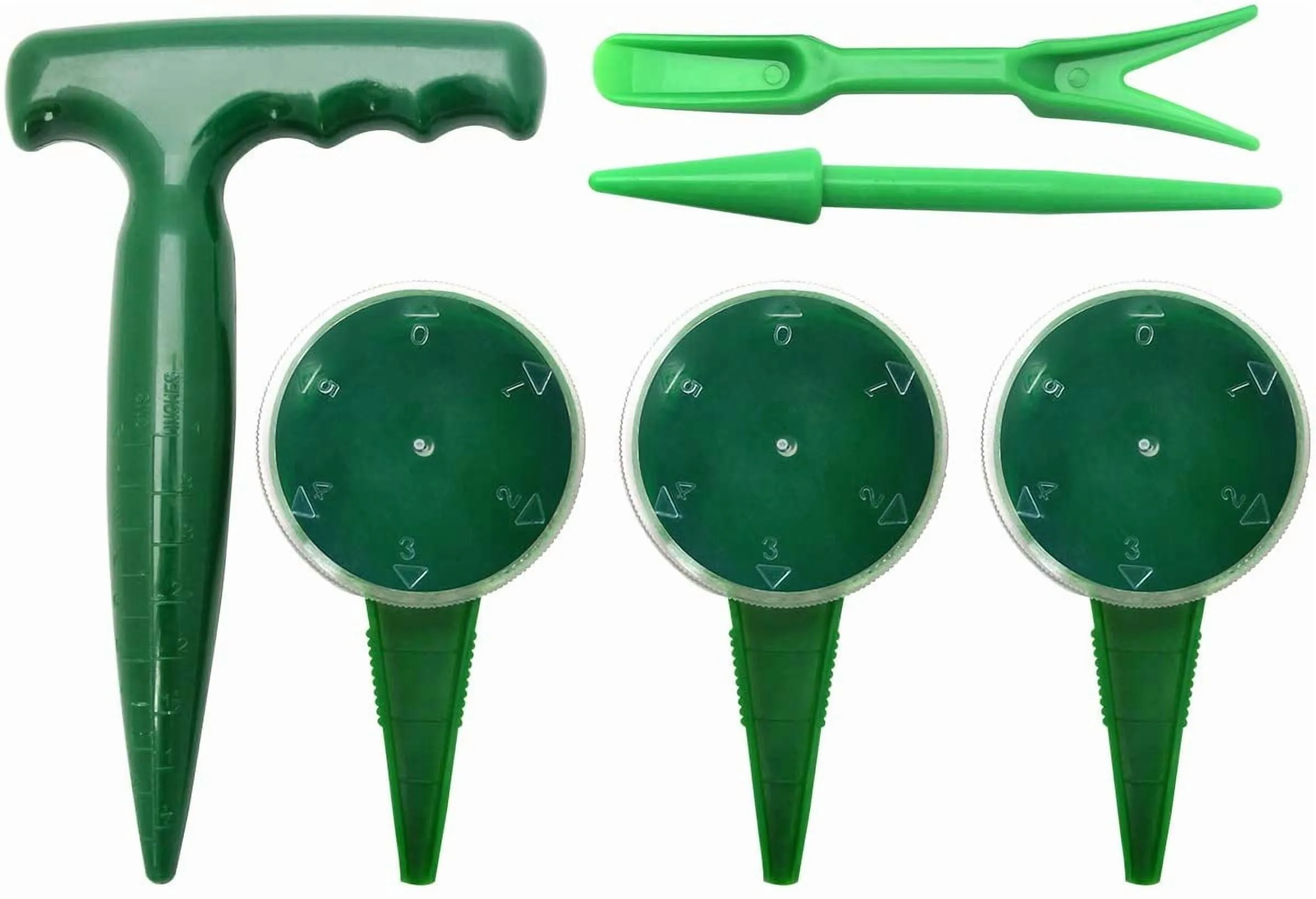 Plutput Garden Seed Sower Hand Seeder Tools 6 Pcs