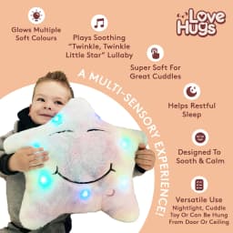Lovehugs Musical Star Pillow Light Up Toy Sensory - Thumbnail 2