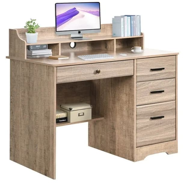 4 Ever Winner Computer Desk with Drawers Home