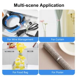 Emlimny 30PCS Cord Organizer Silicone Cable Ties - Thumbnail 5