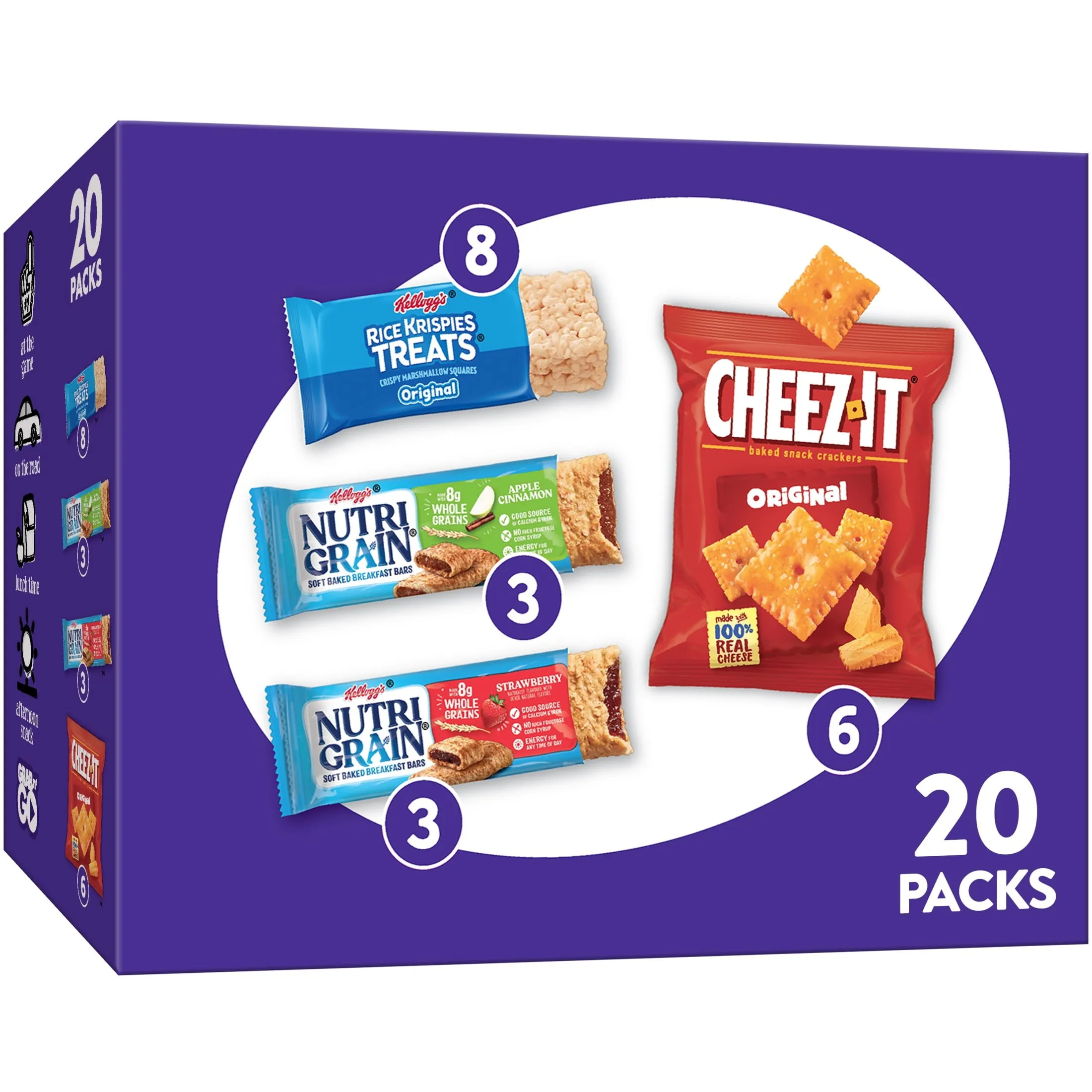 Kellogg's Variety Pack Chewy Assorted Snacks Ready