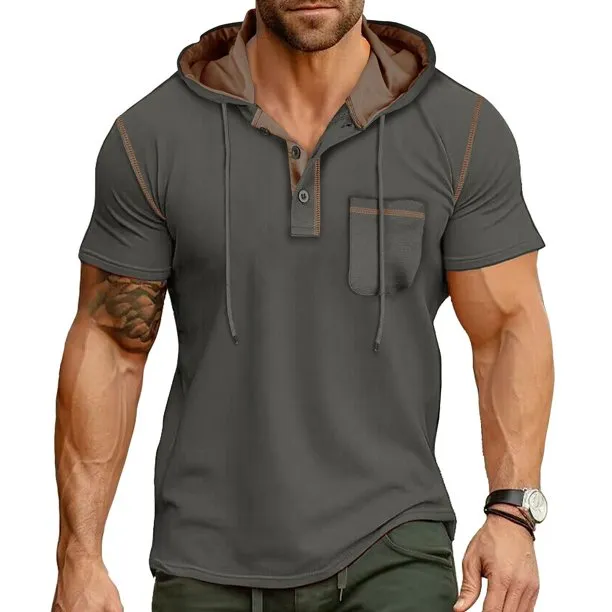 Men's Shirts Fashion Tops for Summer Casual Button