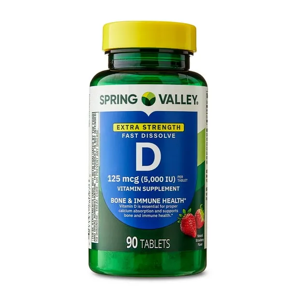 Spring Valley Extra Strength Vitamin D3 125 Mcg