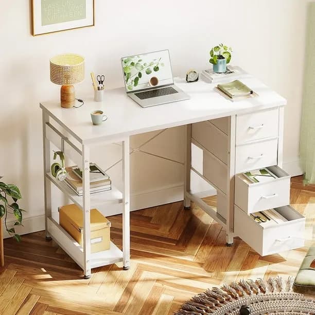 Casacomoda Computer Desk with Drawers and Storage
