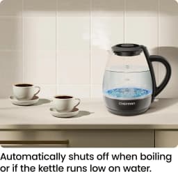 Chefman 1L Electric Glass Kettle W LED Indicator - Thumbnail 5