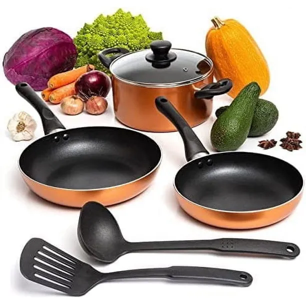 Moss and Stone 4 Peice Pots and Pans Set Nonstick