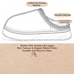 Beranmey Cozy Platform Fuzzy Slippers for Women - Thumbnail 7