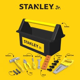 Kids Tool Box 18 Piece Toy Tool Set for Pretend - Thumbnail 6
