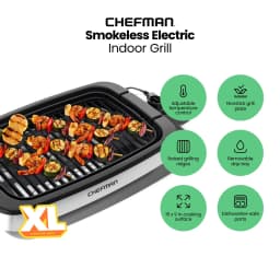 Chefman 6 Serving Electric Indoor Grill W - Thumbnail 2