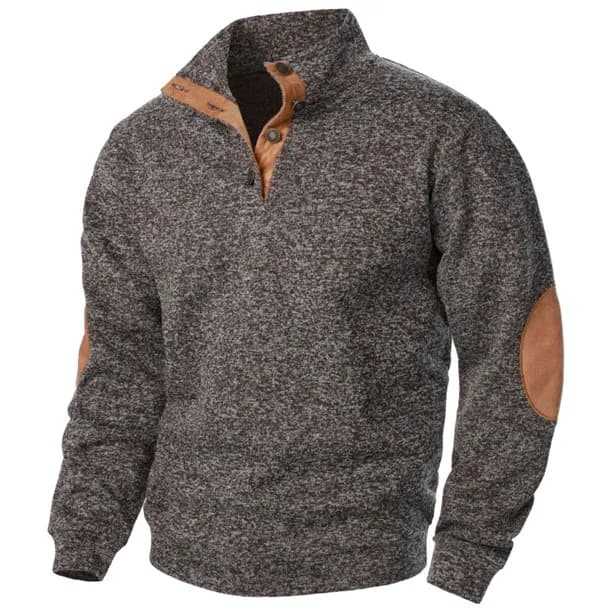 Long Sleeve Shirts for Men Patchwork Pullover Tops