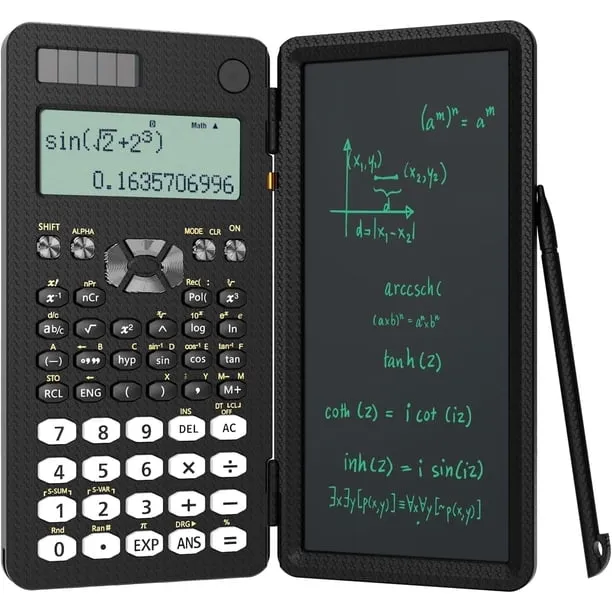 Scientific Calculator for Students, 82 MS Foldable Science Calculator with Notepad for Middle and High School Supplies (