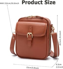 Collaboraten1 Crossbody Leather Bag Urvashi - Thumbnail 6