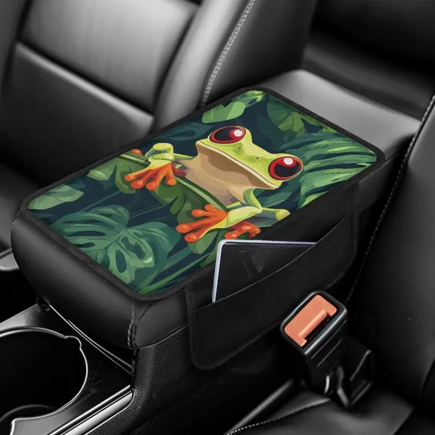 Yuyamidu Funny Frog Car Center Console Cover