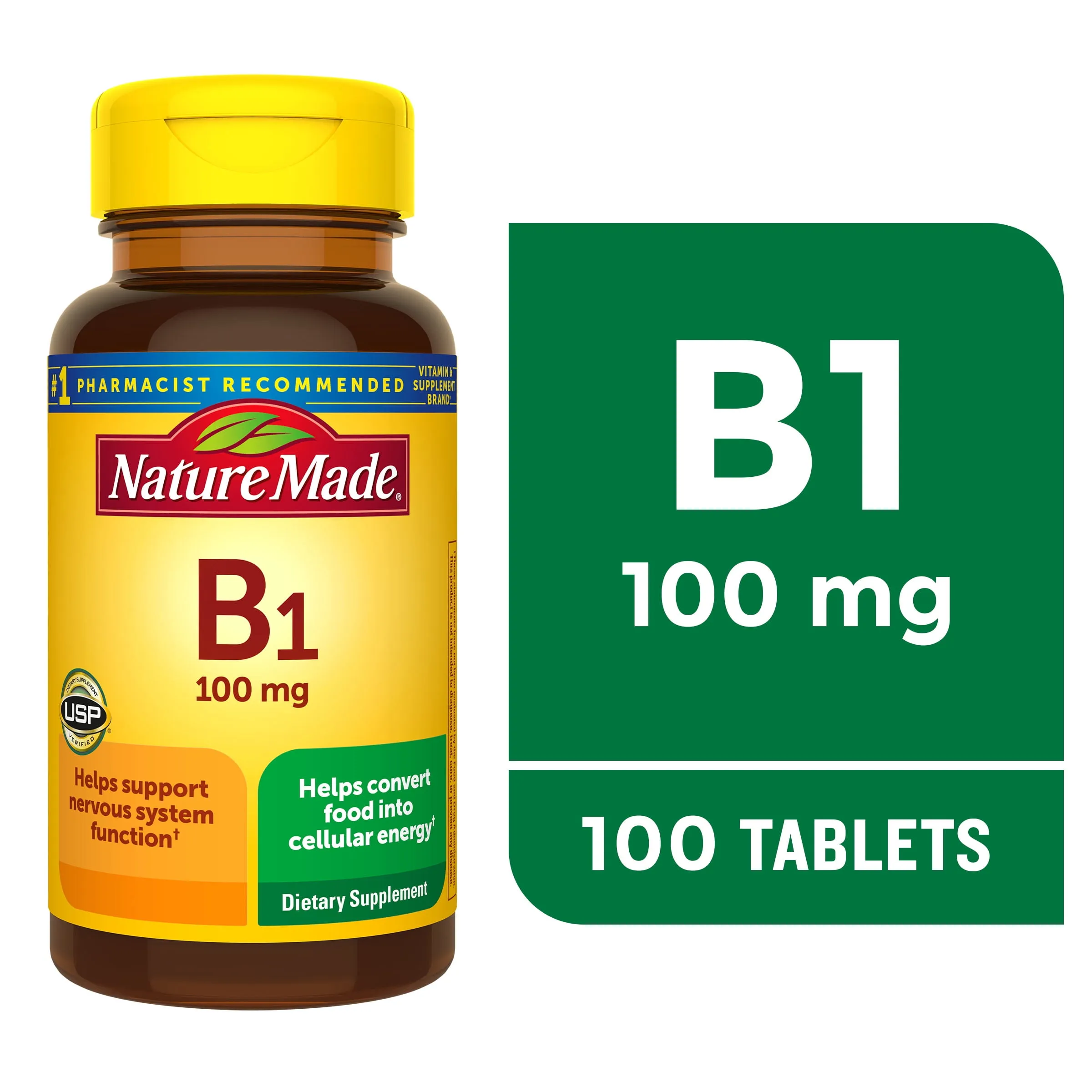 Nature Made Vitamin B1 100 Mg Tablets Dietary