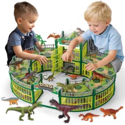 Linxuxie 215PCS Dinosaur House Play Set Dinosaur - Thumbnail 1