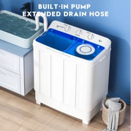 Auertech Portable Washer 28LBS Twin Tub Compact - Thumbnail 5