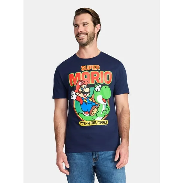 Men's and Big Men's Its a Me Graphic Tee Sizes S