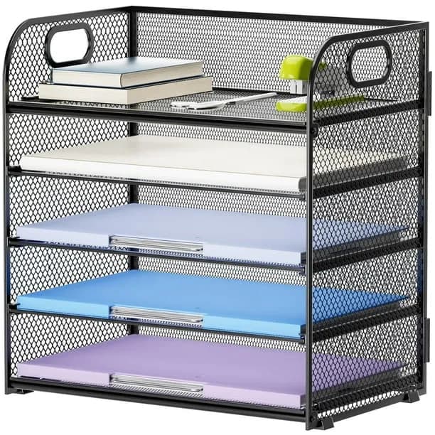 Marbrasse 5 Tier Paper Letter Tray Organizer
