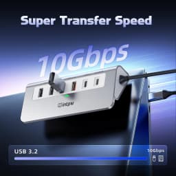 USB C Hub 10GBPS 9 in 1 USB 32 Hub with 4K60HZ - Thumbnail 2