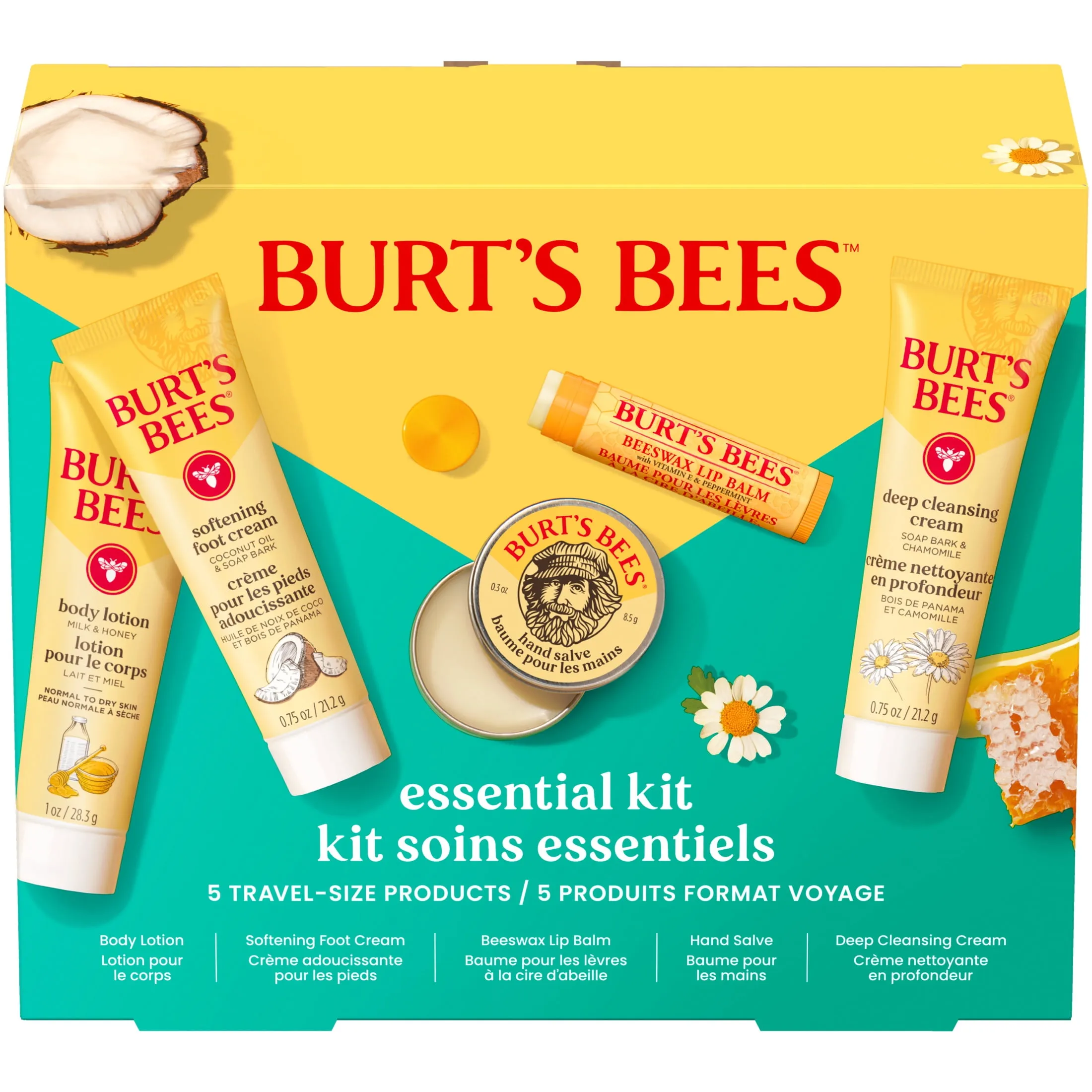 Burts Bees Essential Gift Set Cleansing Cream Hand