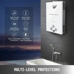 Sihao Propane Tankless Water Heater 16GPM 6L - Thumbnail 3