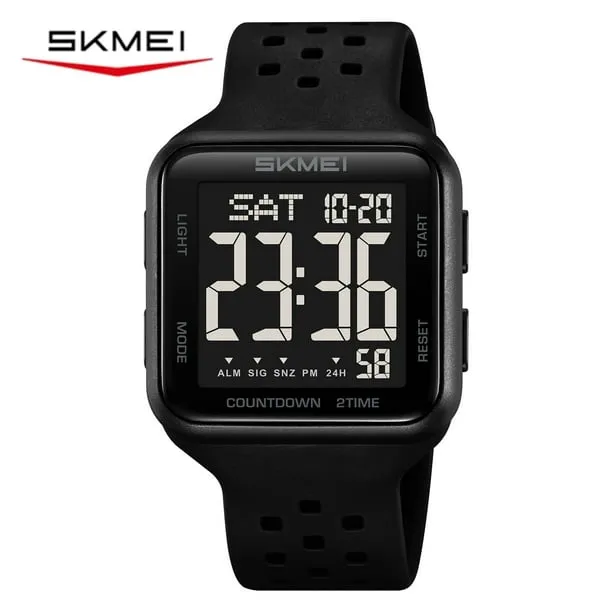 Mens Watch Digital Outdoor Sports Waterproof Large Face Wrist Watches for men with LED Back Ligh/Alarm/Stopwatch