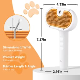 Pet Steam Brush for Dog and Cat Shower Bath Brush - Thumbnail 4