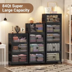 Broview 240QT Stackable Storage Bins with Lid - Thumbnail 5