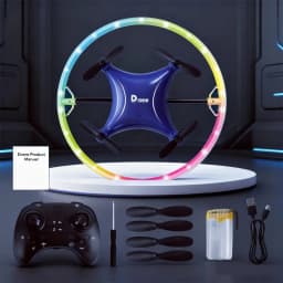 Mini Stunt Drone with Cool LED Lights 24GHZ Remote - Thumbnail 10