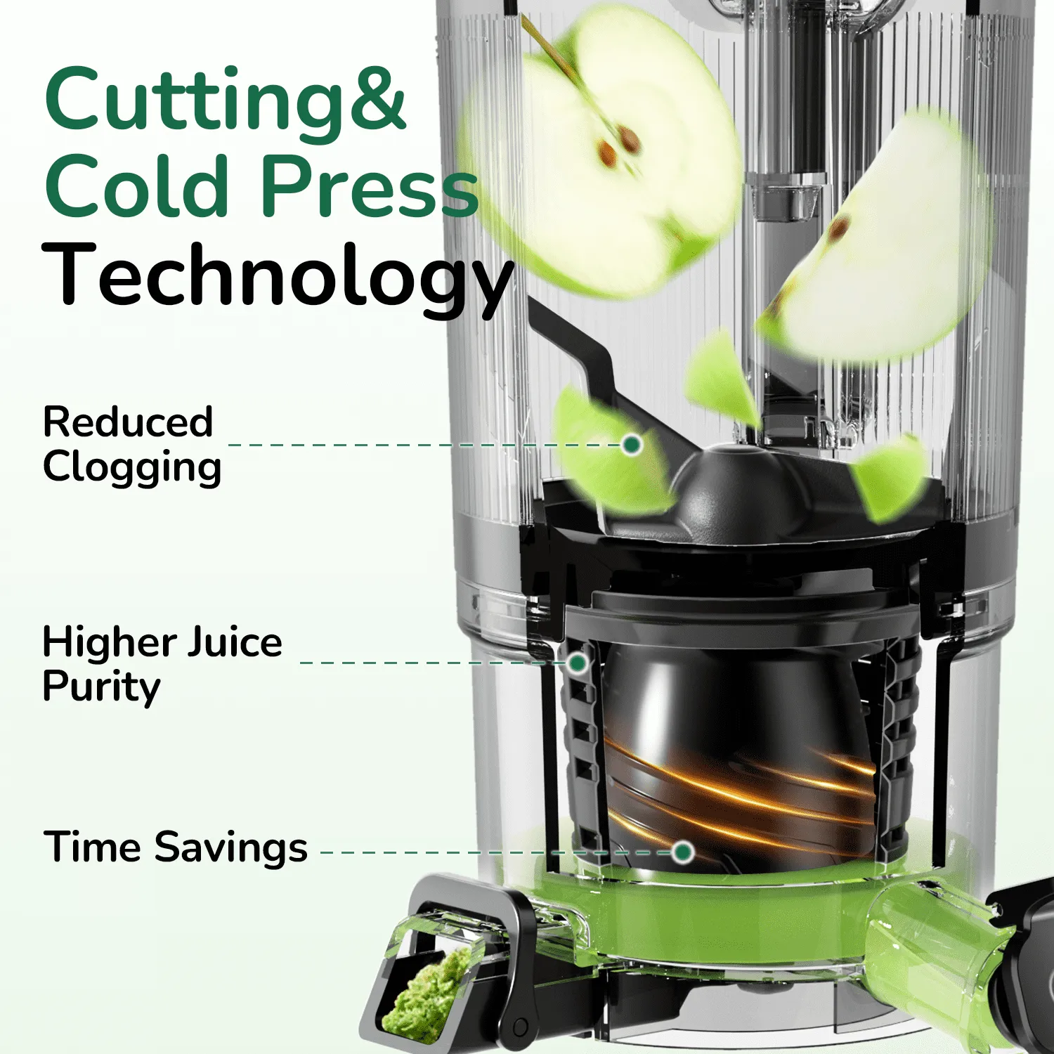 Canoly C16 Cold Press Juicer 6 Extra Wide Chute 3 - Thumbnail 2