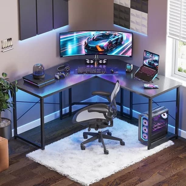 Casacomoda Computer Desk L Shaped 51 Inch