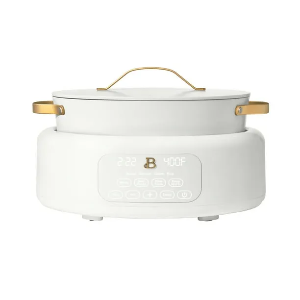 Beautiful 10 in 1 6 Qt Electric Multi Cooker White