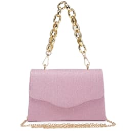 Chain Clutch Purse Glitter Frosted Evening Bag - Thumbnail 1