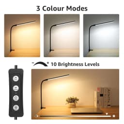 Lepro LED Clip on Desk Lamp Dimmable USB Reading - Thumbnail 9
