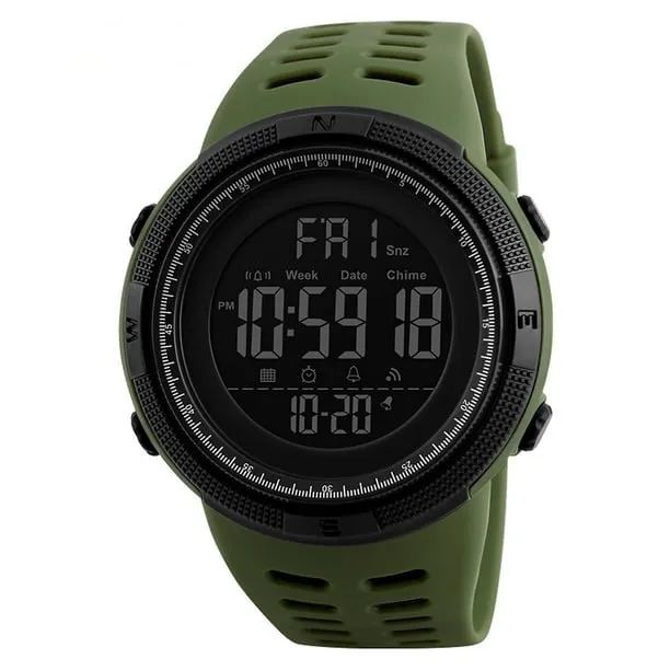 Men's Watch Waterproof Digital Sport Watch Military Digital Watches for men Alarm Back Light Classic Large Face Watch