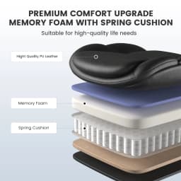 Mainstays Executive Ergonomic High Back Leather - Thumbnail 11