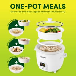 Aroma 6 Cup Rice Cooker and Food Steamer with - Thumbnail 2