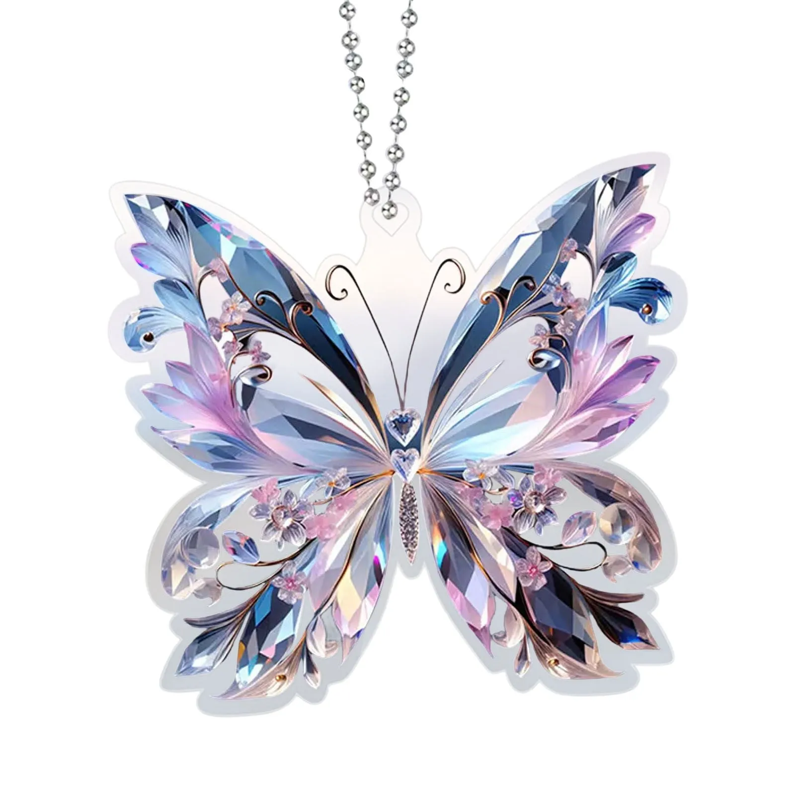 Crystal Butterfly Car Accessories for Women Cute