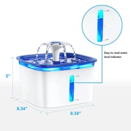 Ophanie 95OZ28L Pet Fountain with Anti Slip Mat - Thumbnail 2
