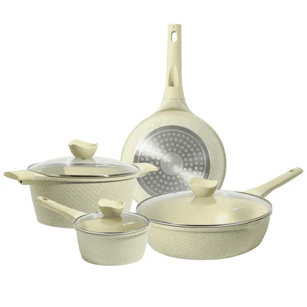 Carote 7 Piece Nonstick Pots and Pans with Lids