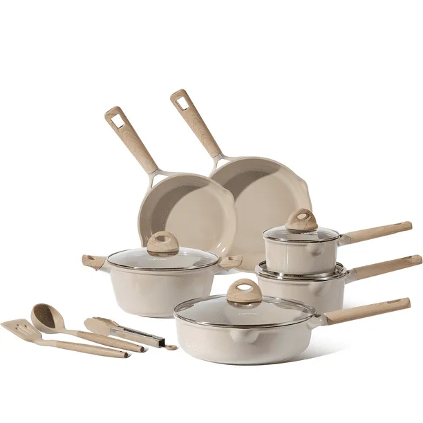 Carote Ceramic Nonstick Pots and Pans Set 13