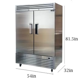 Commercial Reach in Freezer 2 Solid Doors - Thumbnail 11