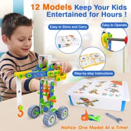 Moontoy 12 in 1 Stem Toys for 4 5 6 7 8 Year Old - Thumbnail 6